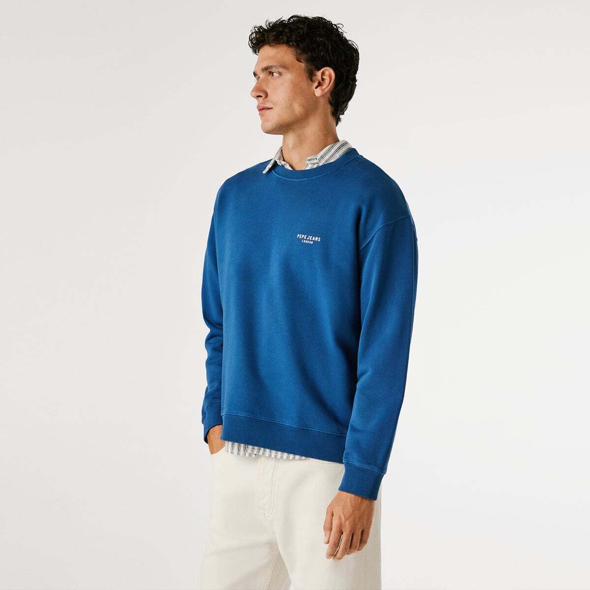 Sweat À Col Rond Coupe Décontractée blue, PEPE JEANS