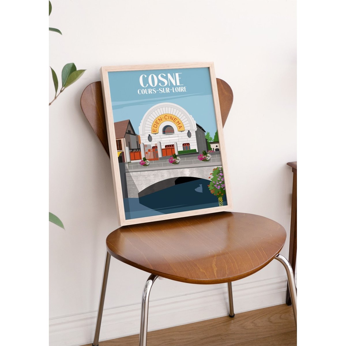 Affiche ville Cosne-Cours-sur-Loire blanc, L'AFFICHERIE