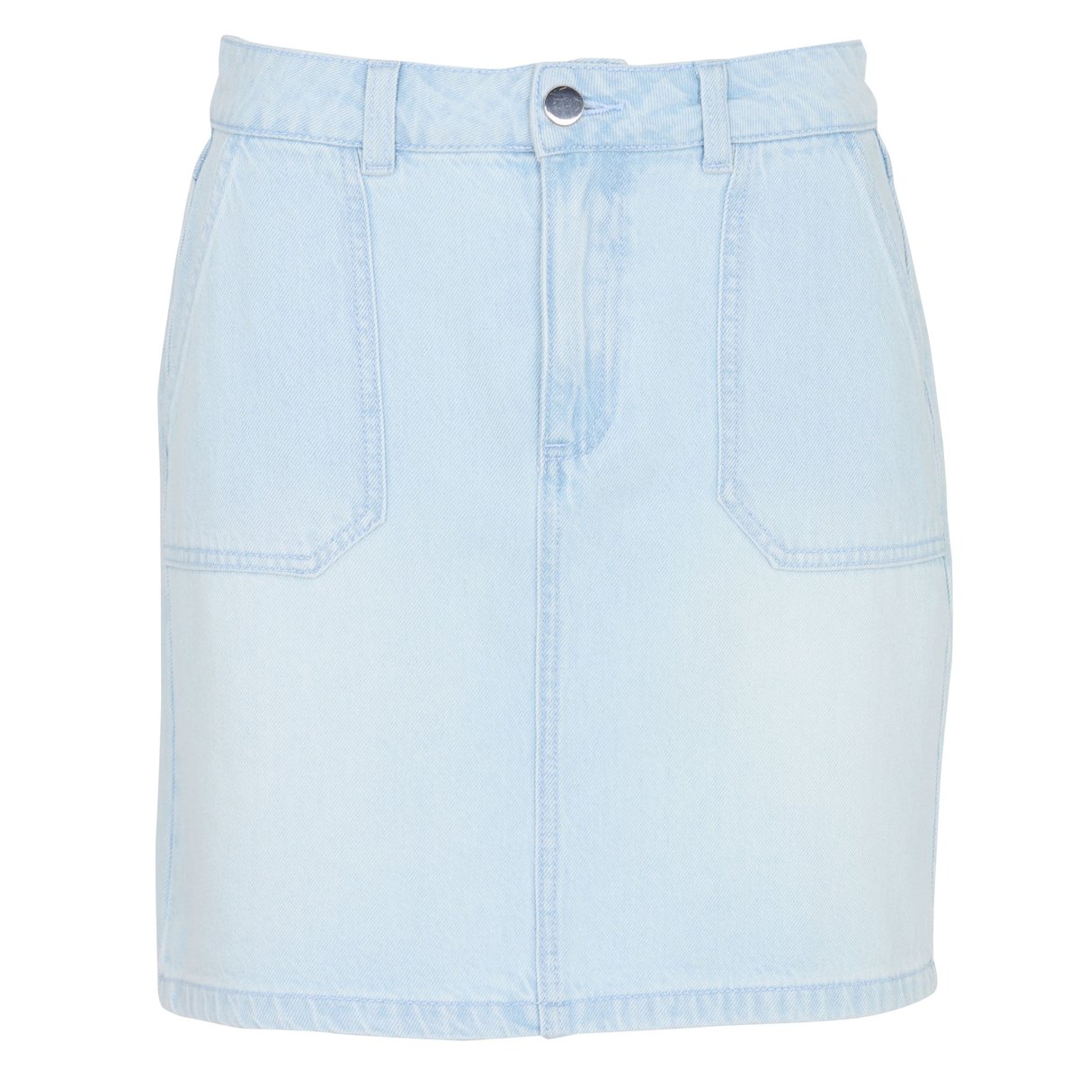 Jupe courte en denim OEILLET pure bleached, Maison 123