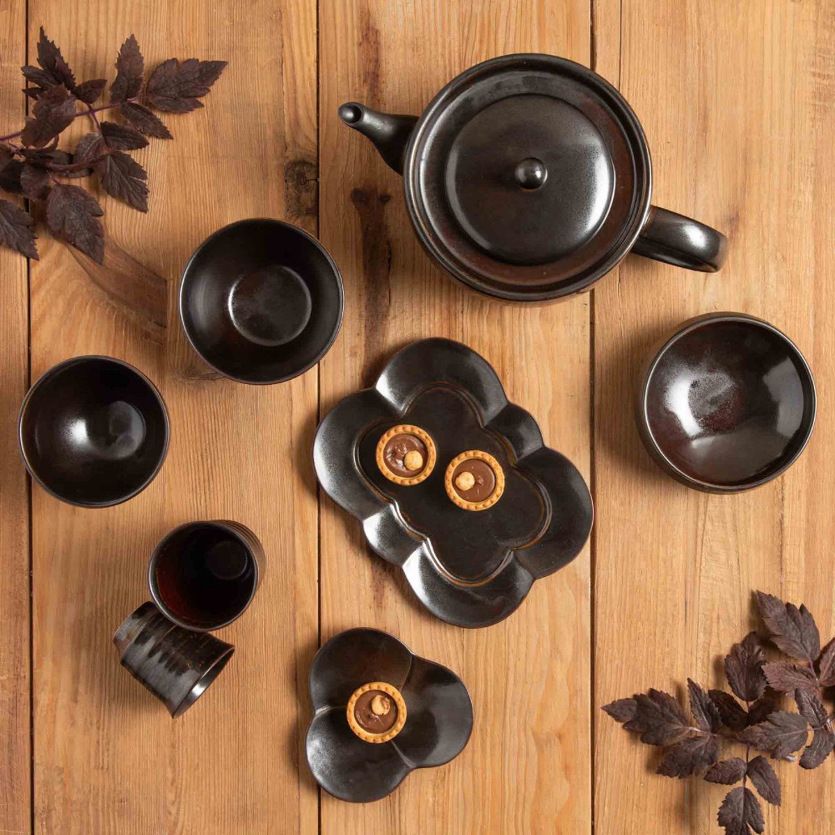 Bol évasé 13 cm (lot de 3) - CHADO noir, TABLE PASSION