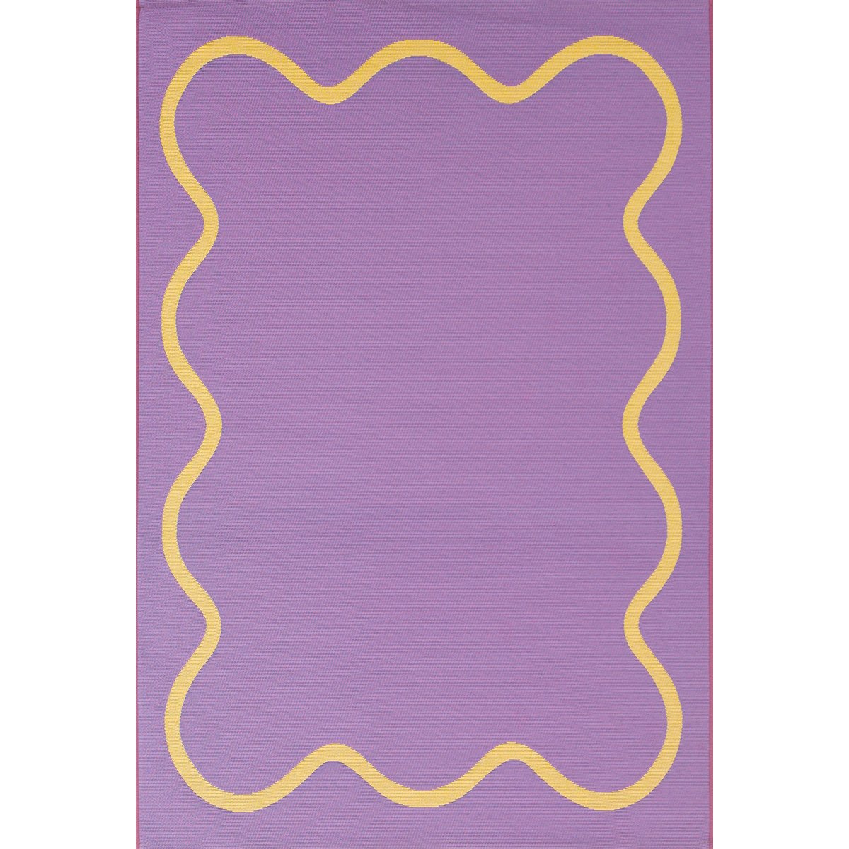 Tapis extérieur motif wavy POSITANO violet, NAZAR RUGS