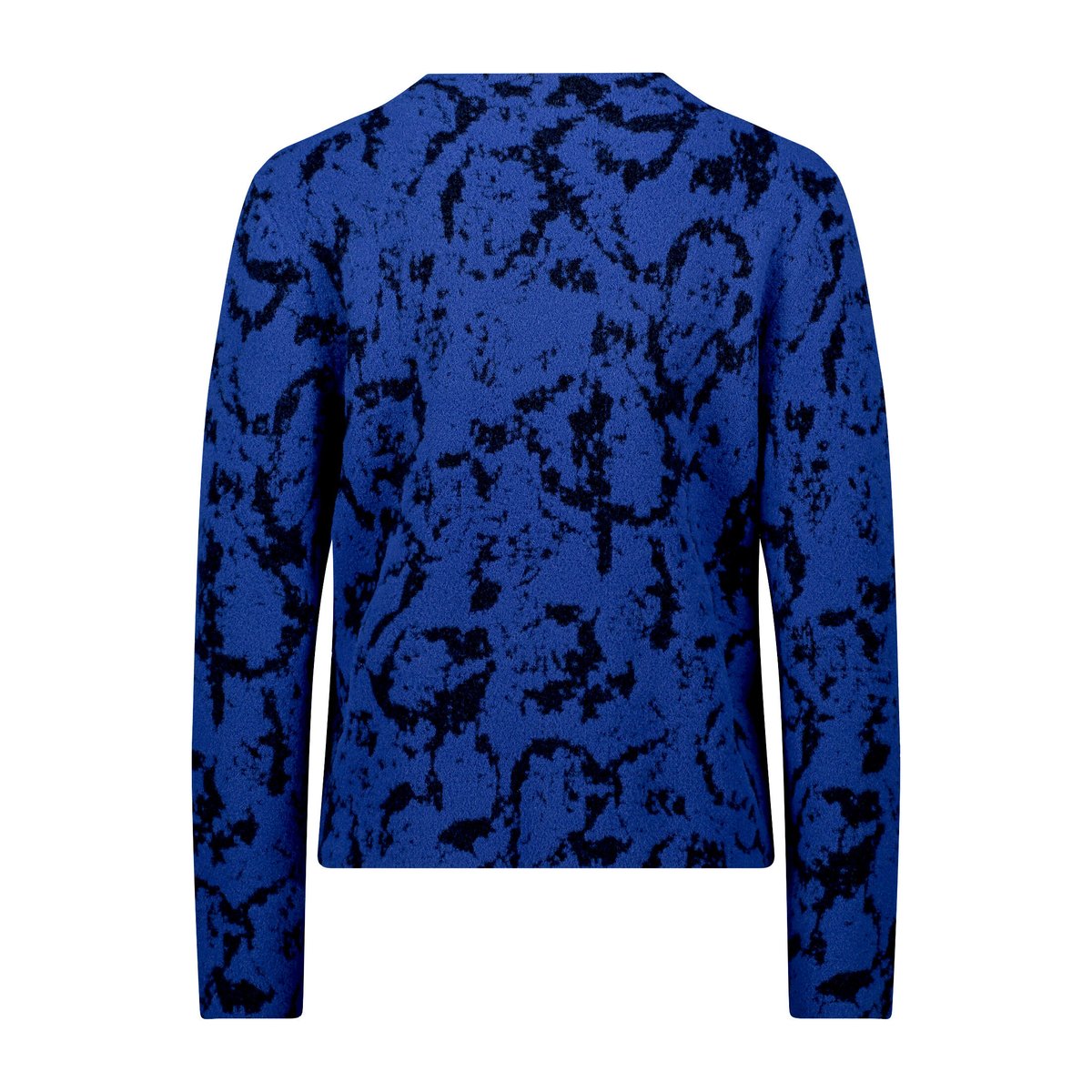 Pull-over en maille à col droit blue/black, BETTY & CO