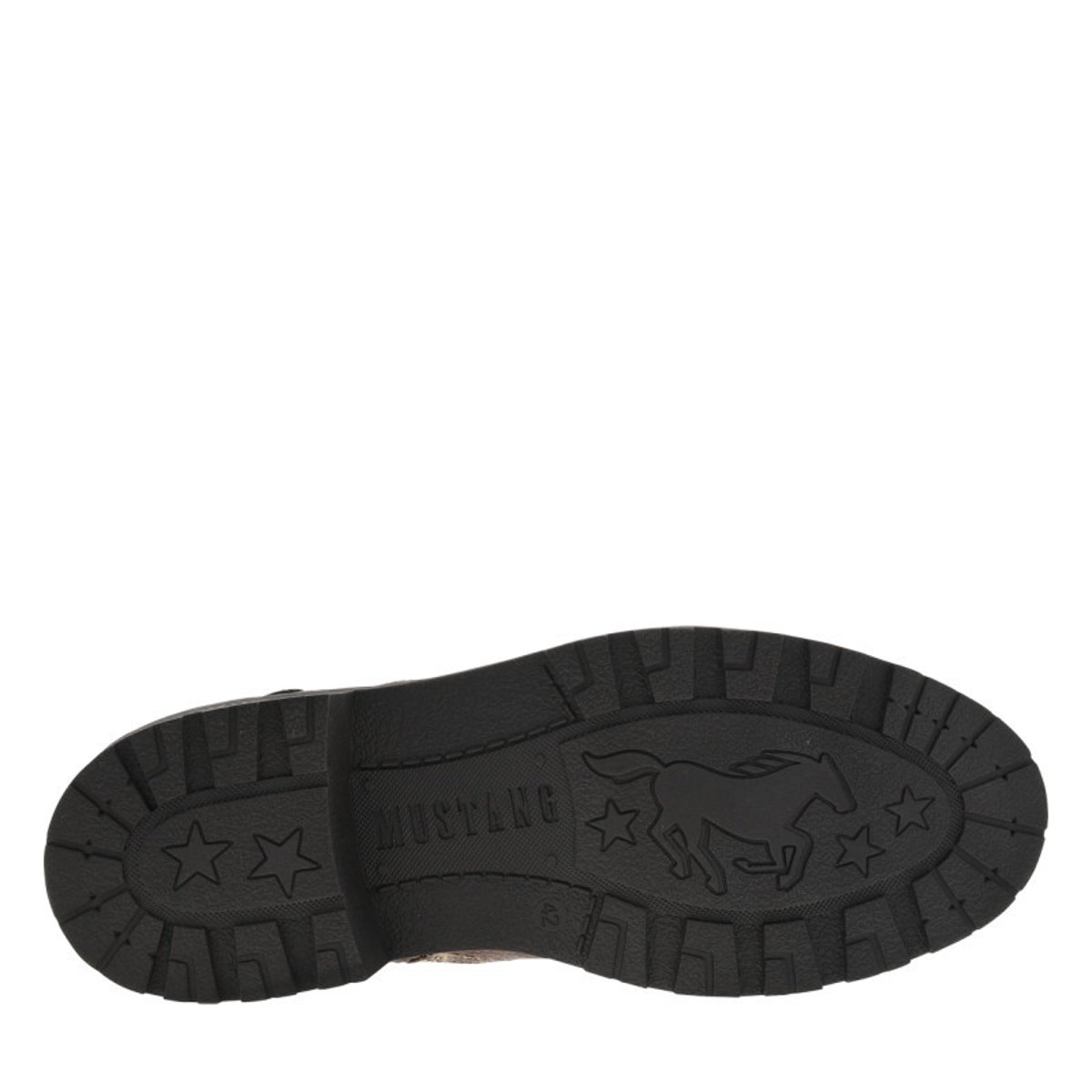 Boots noires à soufflet élastiqué avec une languette d'aisance café, MUSTANG