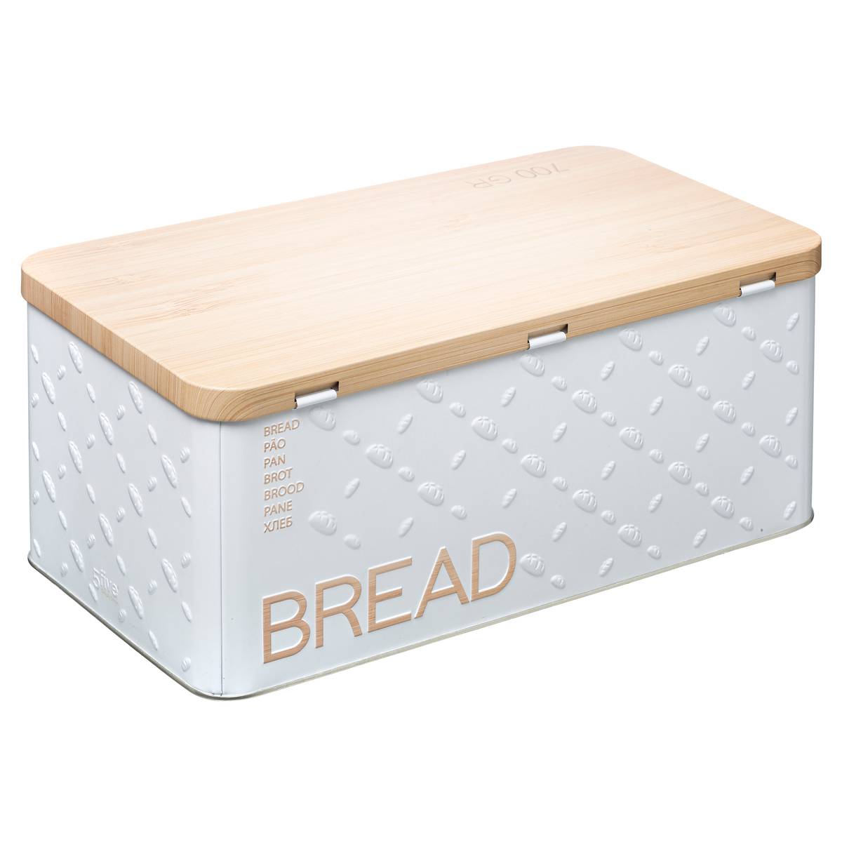 Boîte à pain naturel BR6 SCANDINAVE blanc, 5FIVE SIMPLY SMART