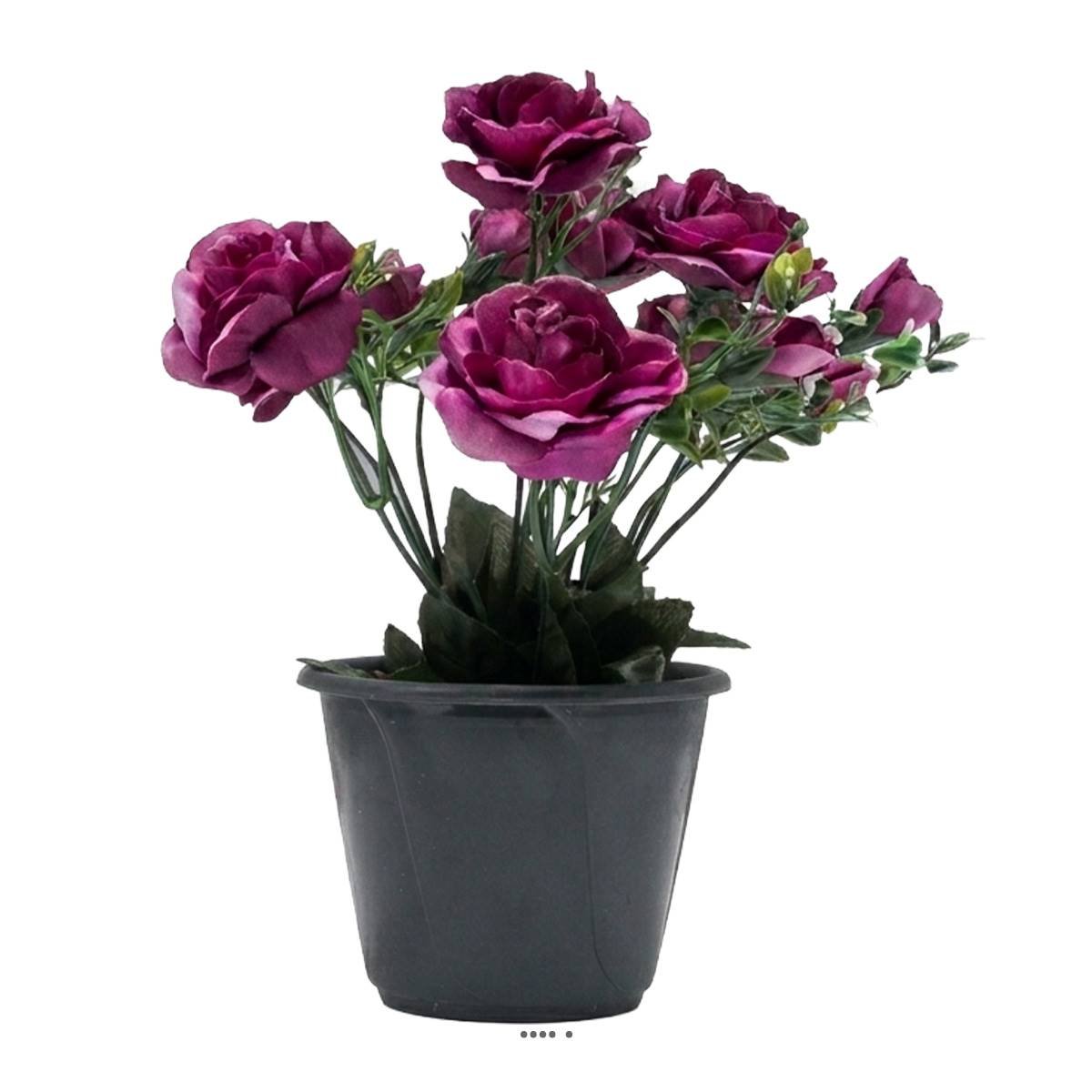 Pot composition fleurs artificielles v002236, ARTIFICIELLES