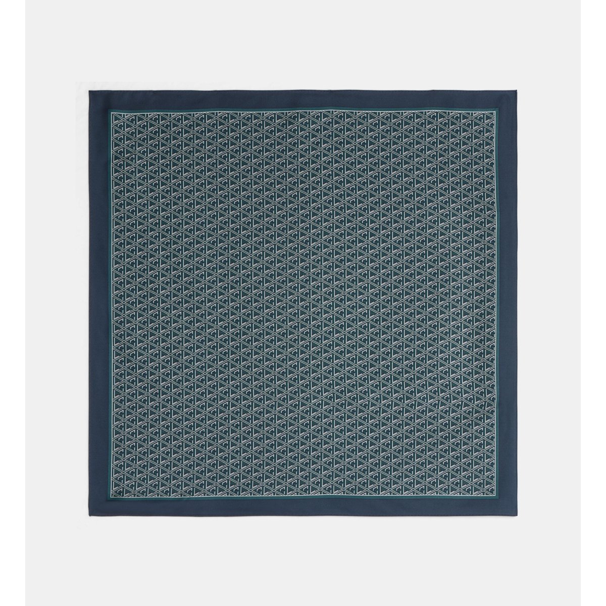 Carré de soie barnaby bleu gris, GALERIES LAFAYETTE