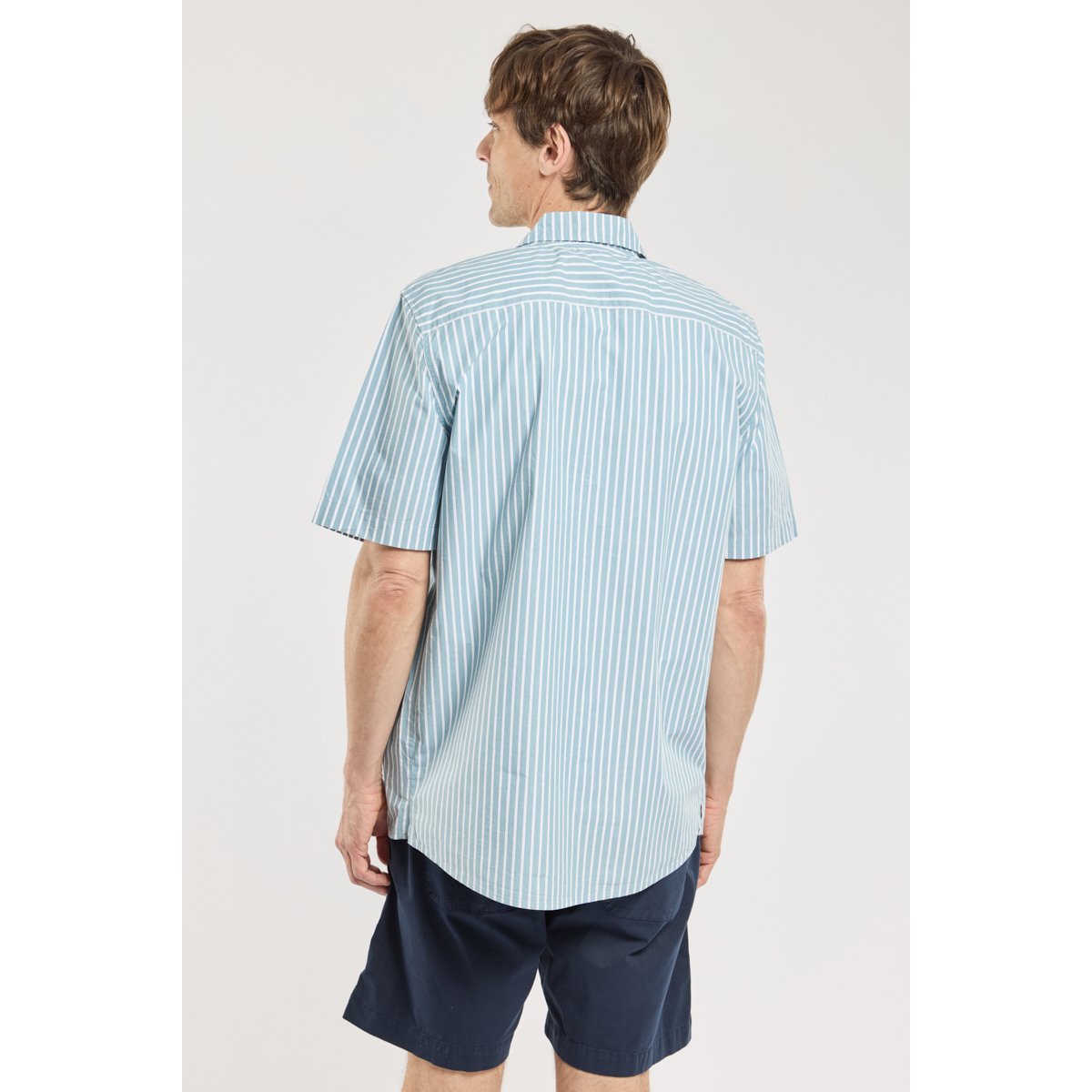 Chemise rayée en Coupe confort raye bleu, ARMOR-LUX