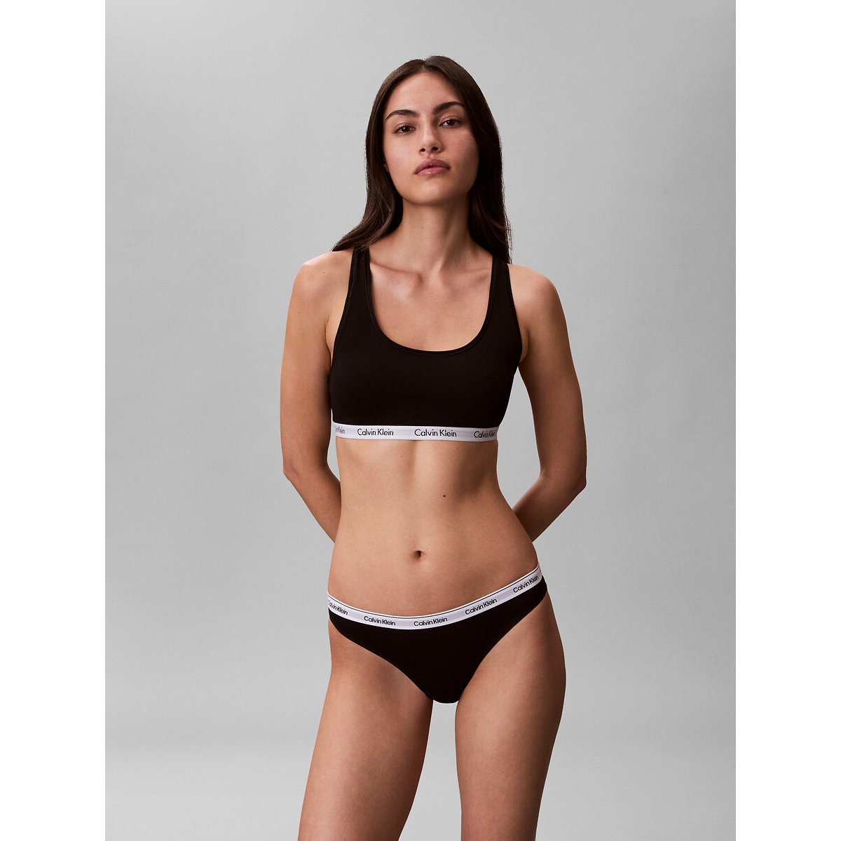 Lot de 3 slip Modern Logo noir/blanc/gris, CALVIN KLEIN UNDERWEAR