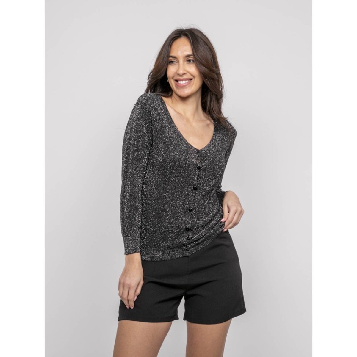 Gilet Fil textile Kevel noir, DONA LISA