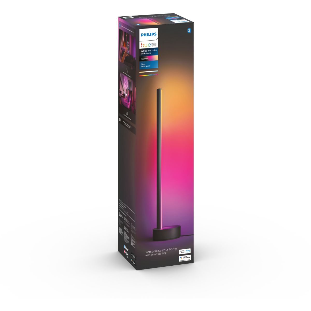 Lampe connectée Gradient Signe noir White&Color Ambiance noir, PHILIPS HUE