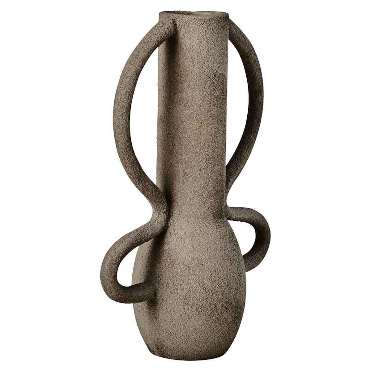 28cm Deriva Small Textured Vase in Grey grey, FIFTY FIVE SOUTH