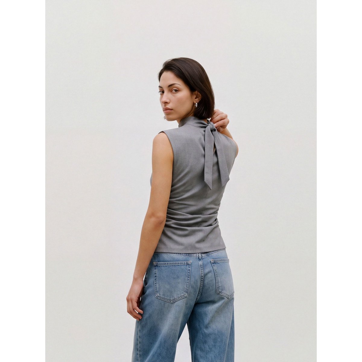 Top medium grey melange, VERO MODA