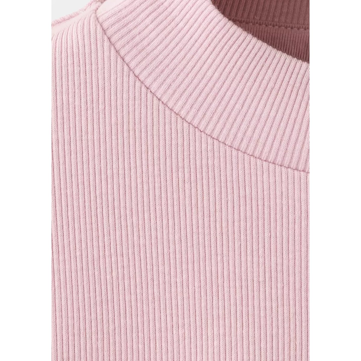 T-shirt coton côtelé rose, MANGO KIDS