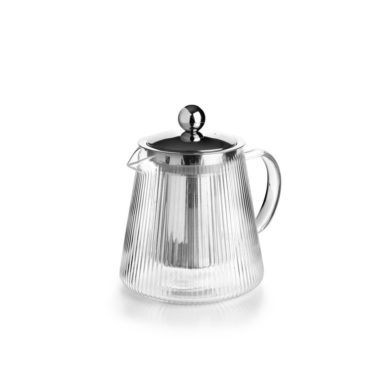 Theiere en verre avec filtre Elegant 1.2 l transparent / cristal, IBILI
