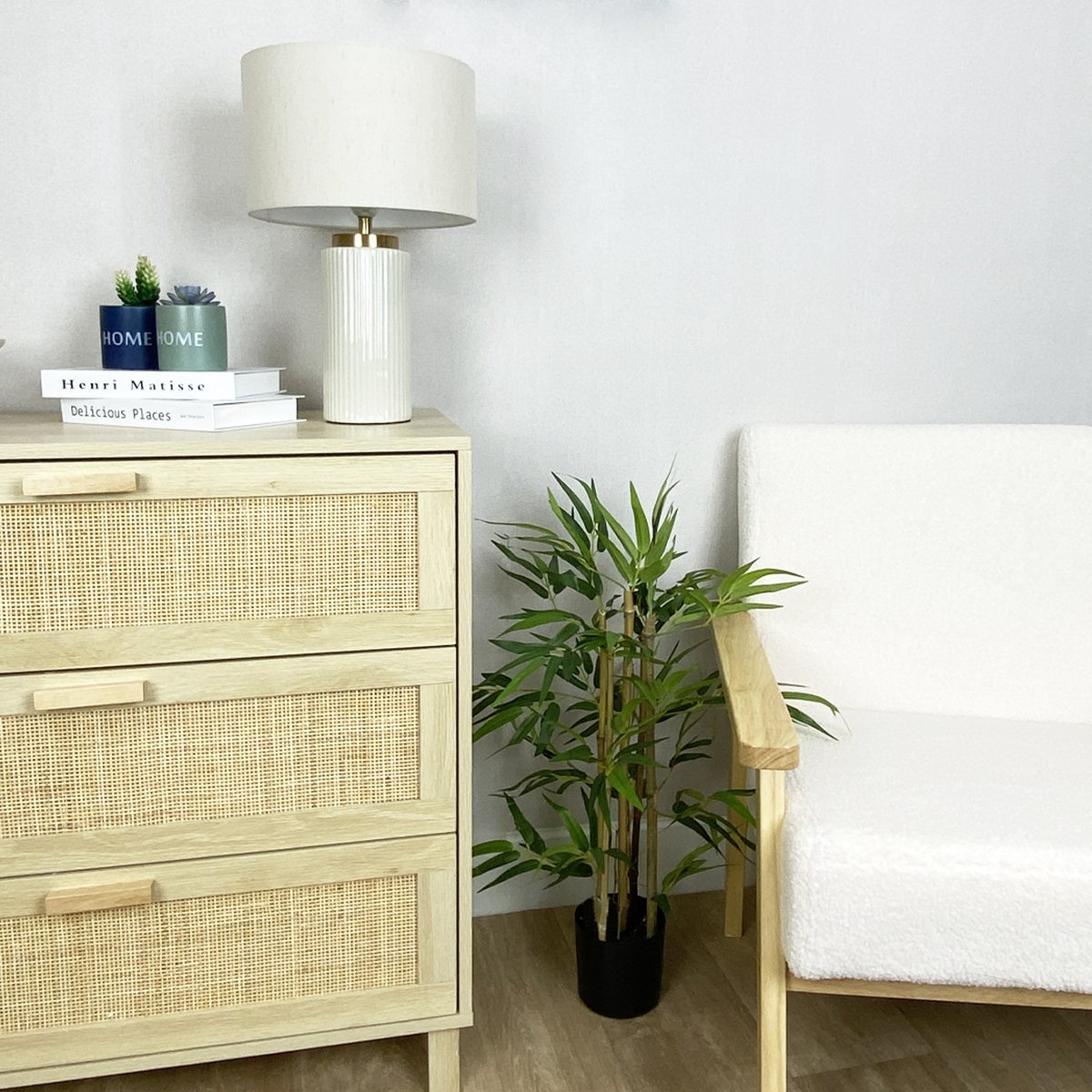 Bambou artificiel en pot 60cm autres, LIGNE DECO