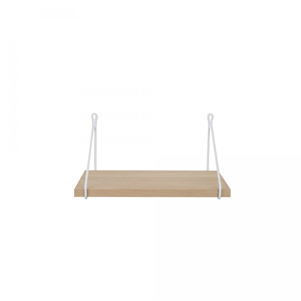 Etagère Vintage Chêne Premium Brut 40 x 25 cm equerre blanche, ARCHIV