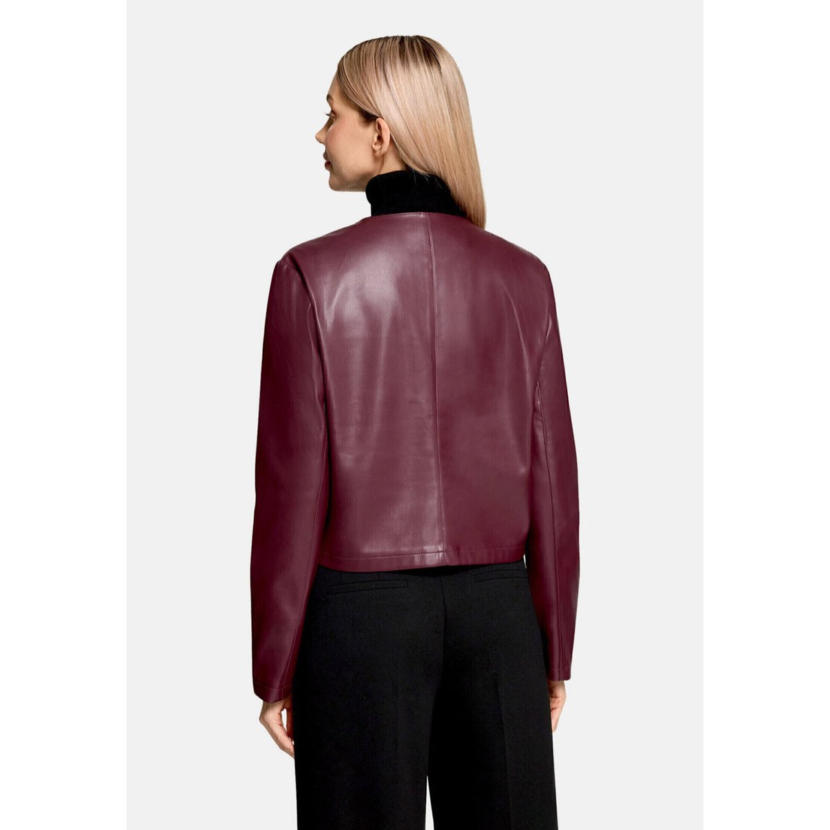 Veste blazer à manches longues dark aubergine, BETTY BARCLAY