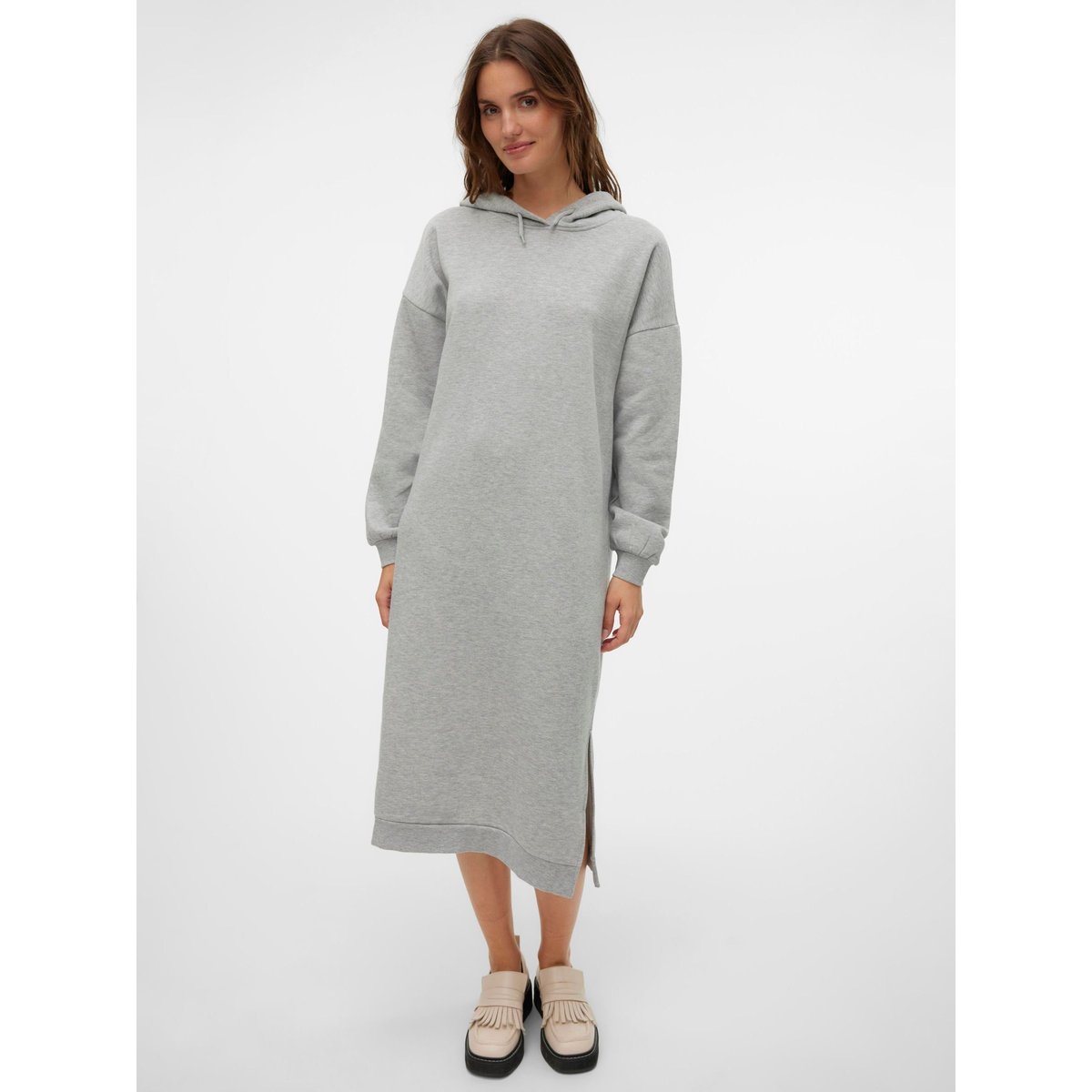 Robe Molletonnée grise - light grey melange, VERO MODA