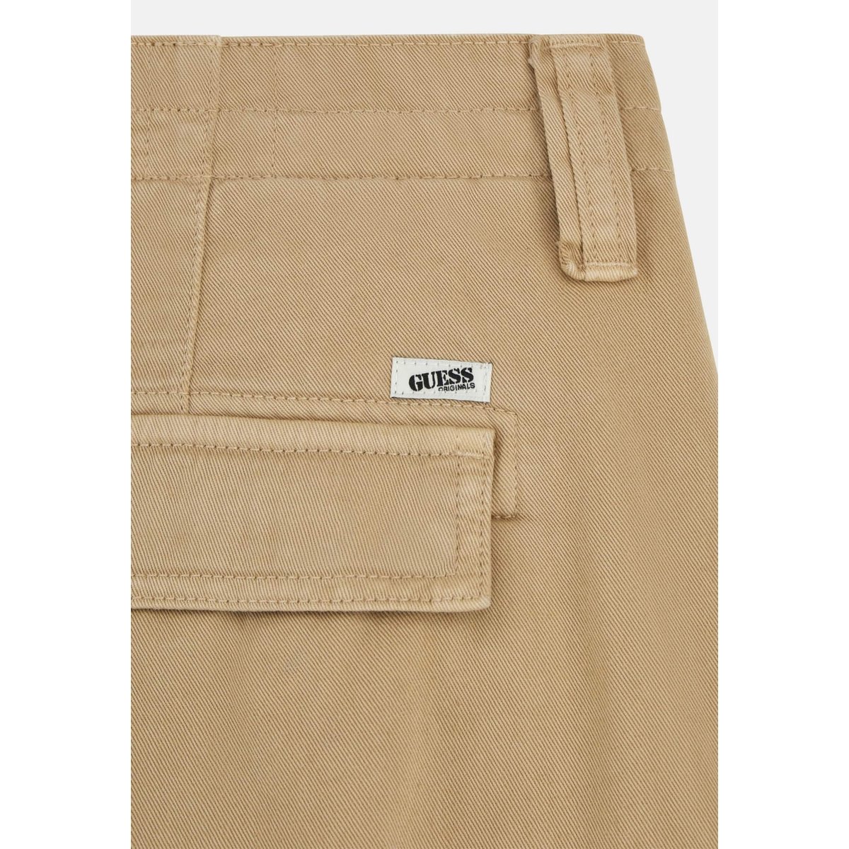 Pantalon Cargo En Twill marron, GUESS JEANS