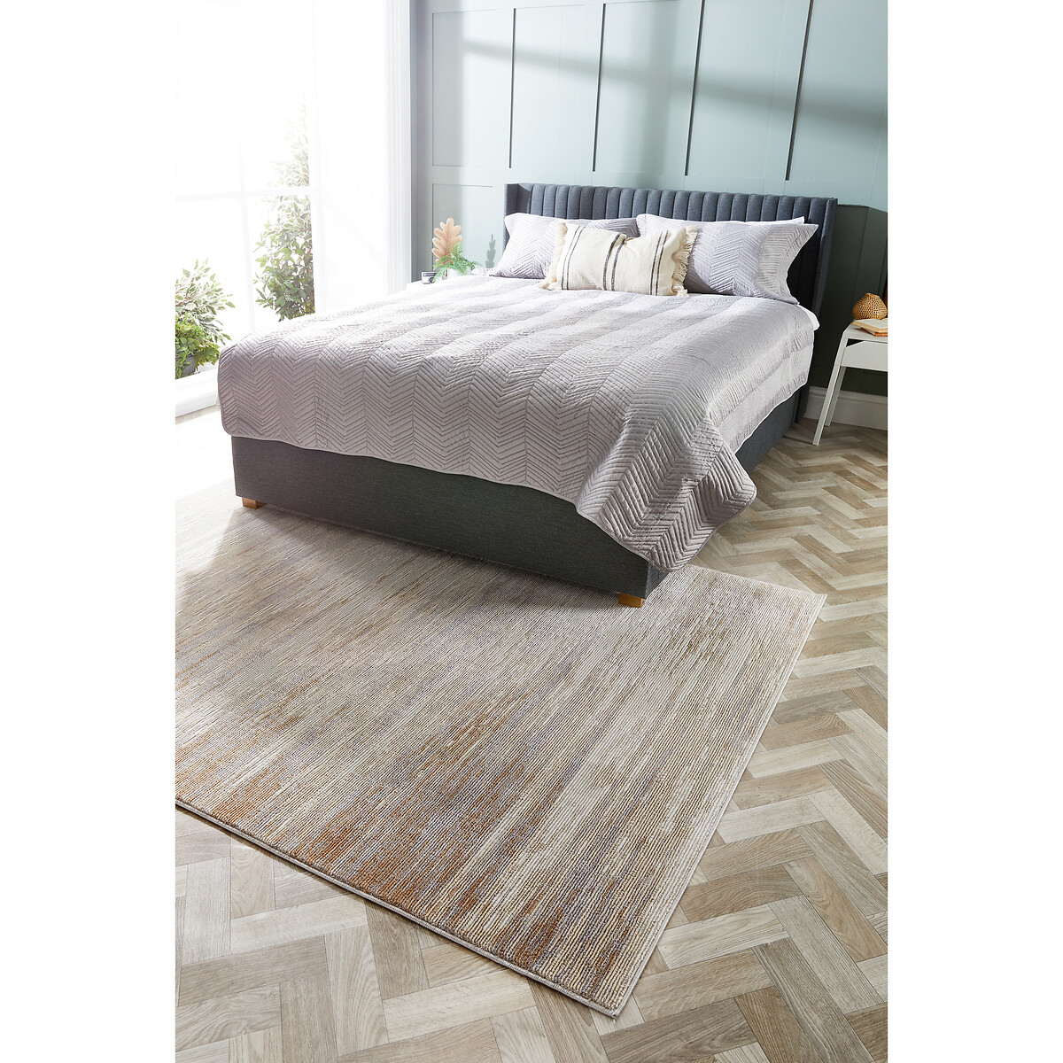 Bevel Striped Pattern Rug multi-coloured, SO'HOME