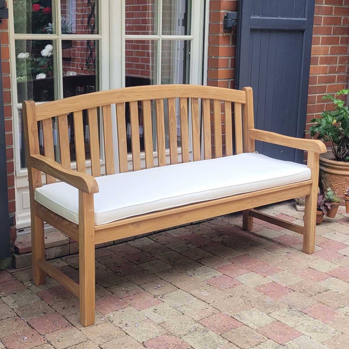 Banc en teck massif Derby 150 cm naturel, TECK ATTITUDE