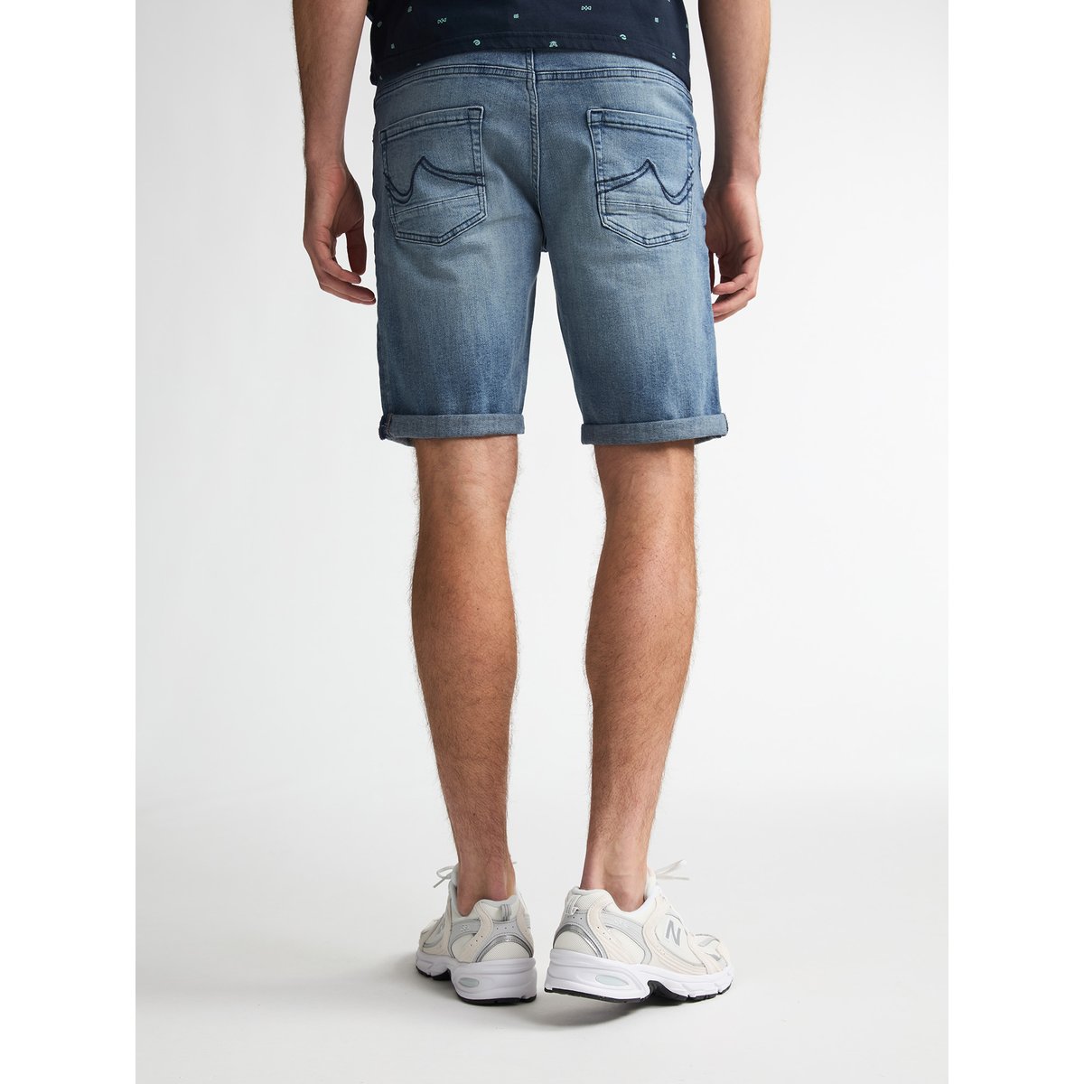 Short en jean regular-fit bullseye desertfox bleu forest fog, PETROL INDUSTRIES
