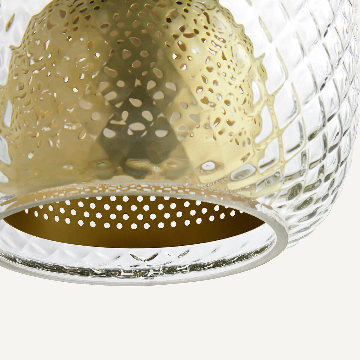 Lampe à poser, laiton et verre ciselé, MISTINGUETT laiton, AM.PM X EMMANUEL GALLINA