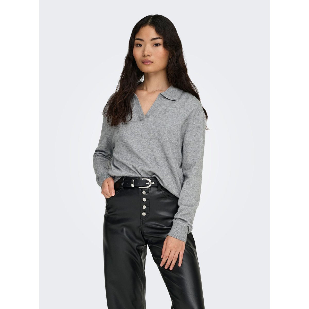 Pull En Maille grise - ultimate grey, ONLY