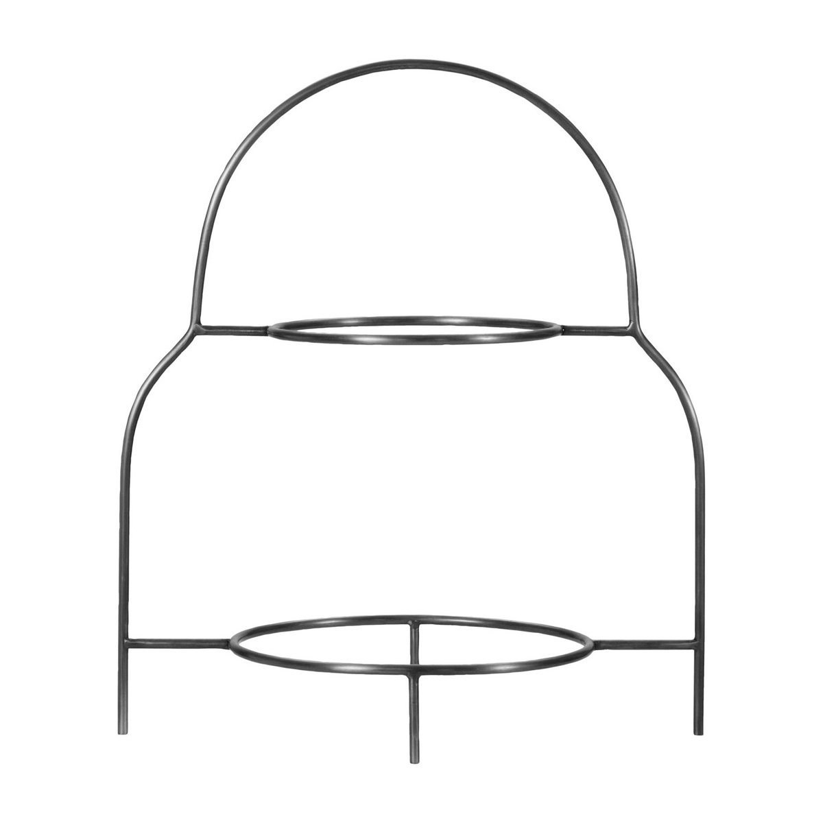 Porte-assiettes Sana h 37 cm argent, HOUSE DOCTOR