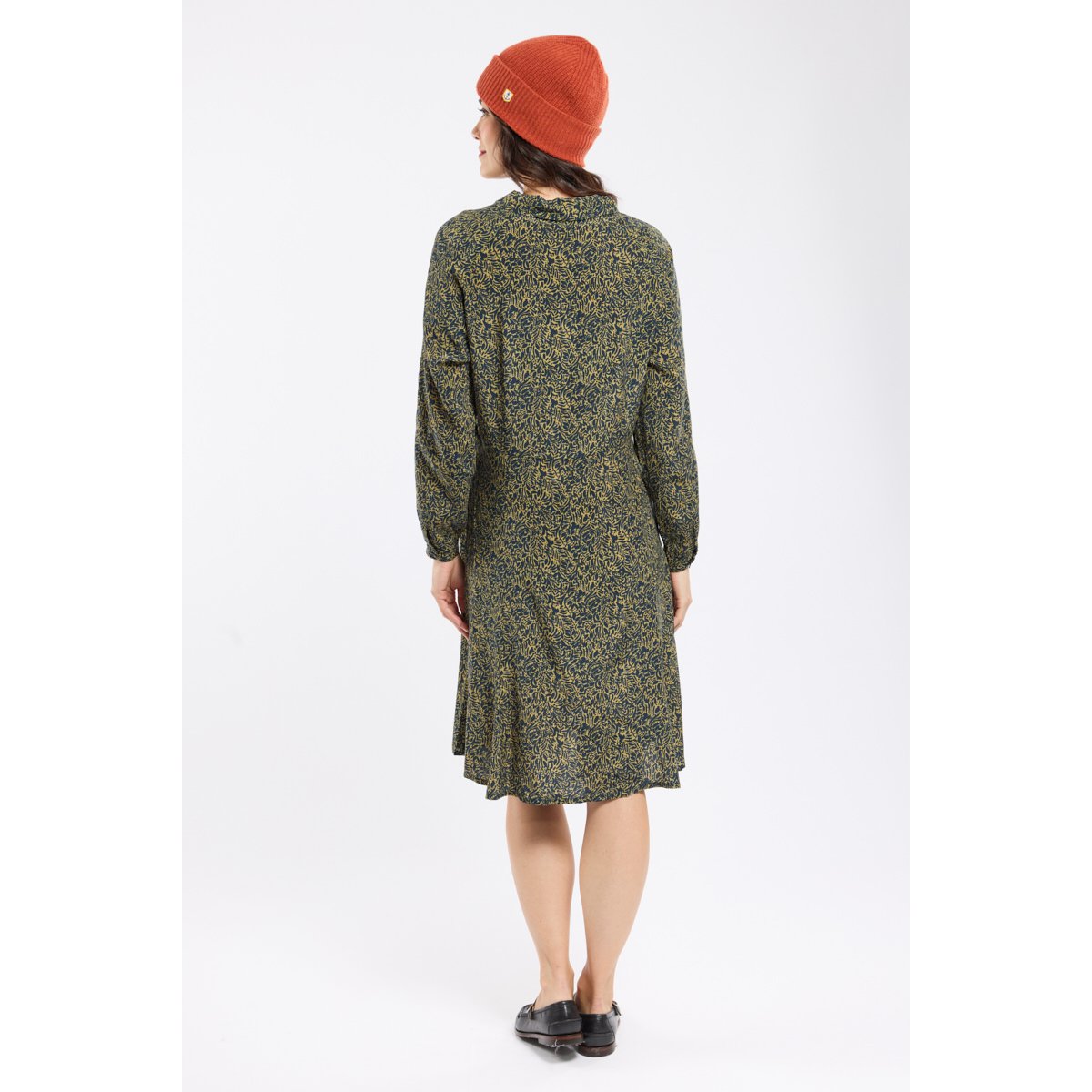Robe chemise imprimée en Cupro imprimé ombrage, ARMOR-LUX