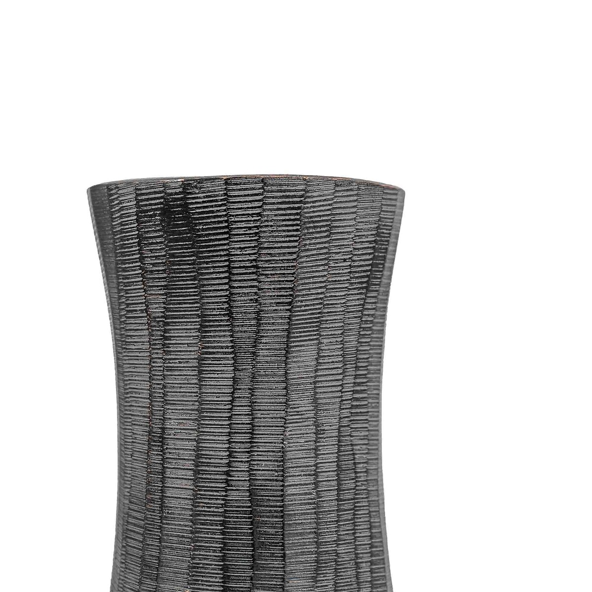 33cm Fluted Vase in Antique Grey grey, ÉDITÉ