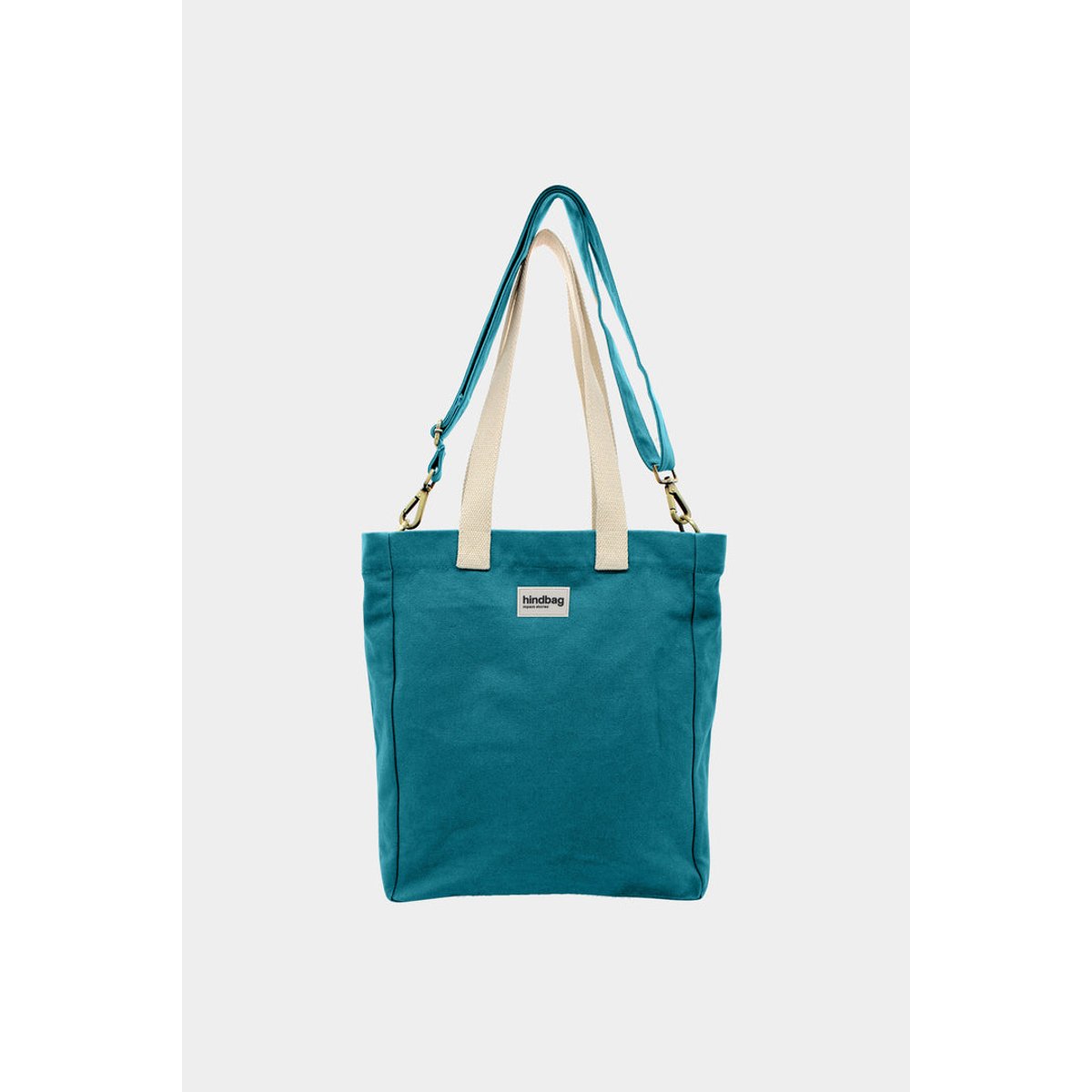 Cabas vertical PAUL bleu paon, HINDBAG