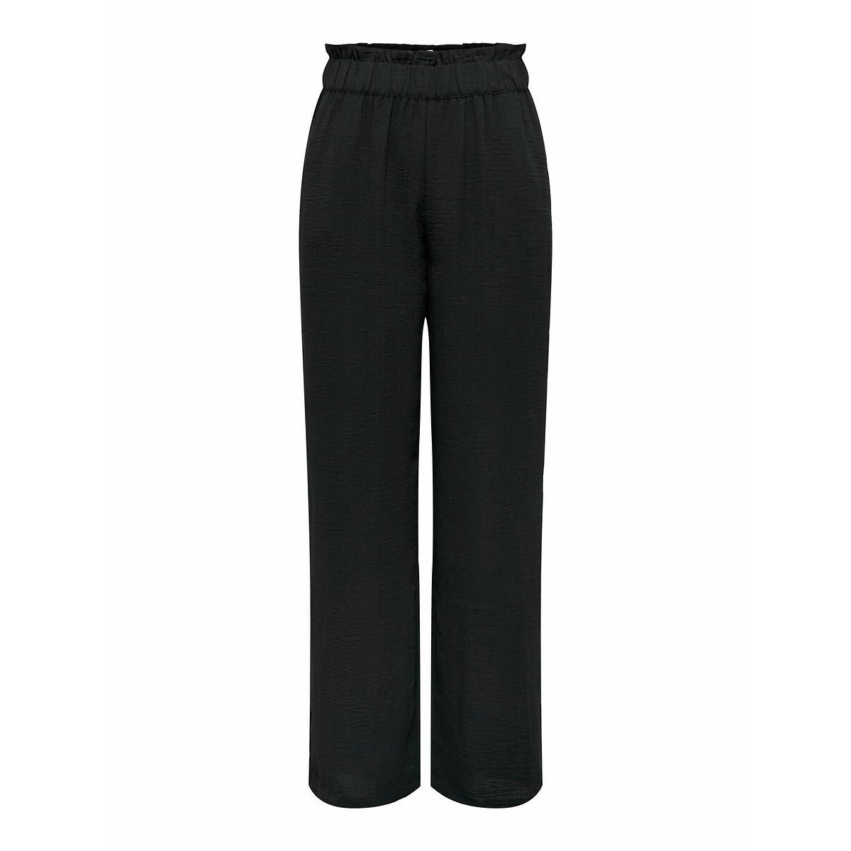 Pantaloni larghi, vita alta nero , JDY