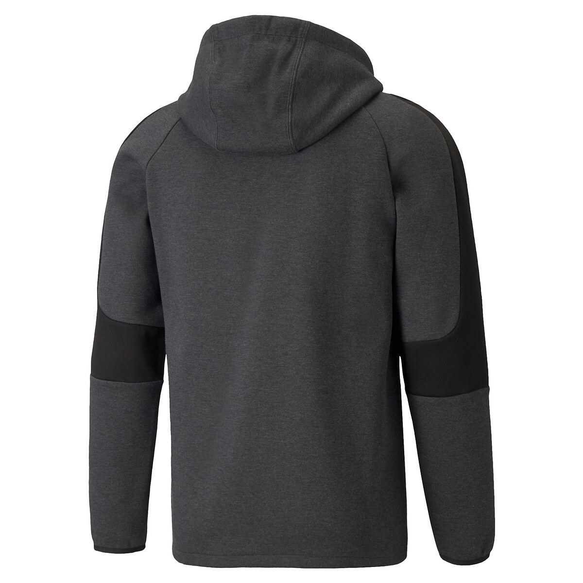 Sweat zippé à capuche evostripe gris foncé, PUMA