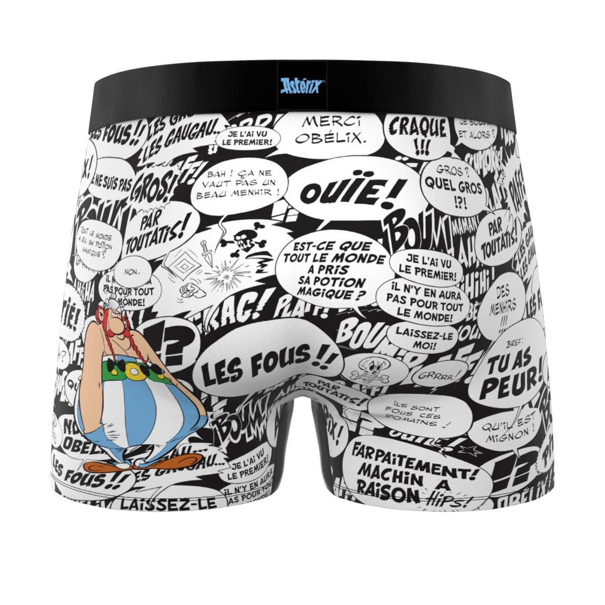 Lot De 3 Boxers Astérix vert/bleu/orange/jaune, FREEGUN