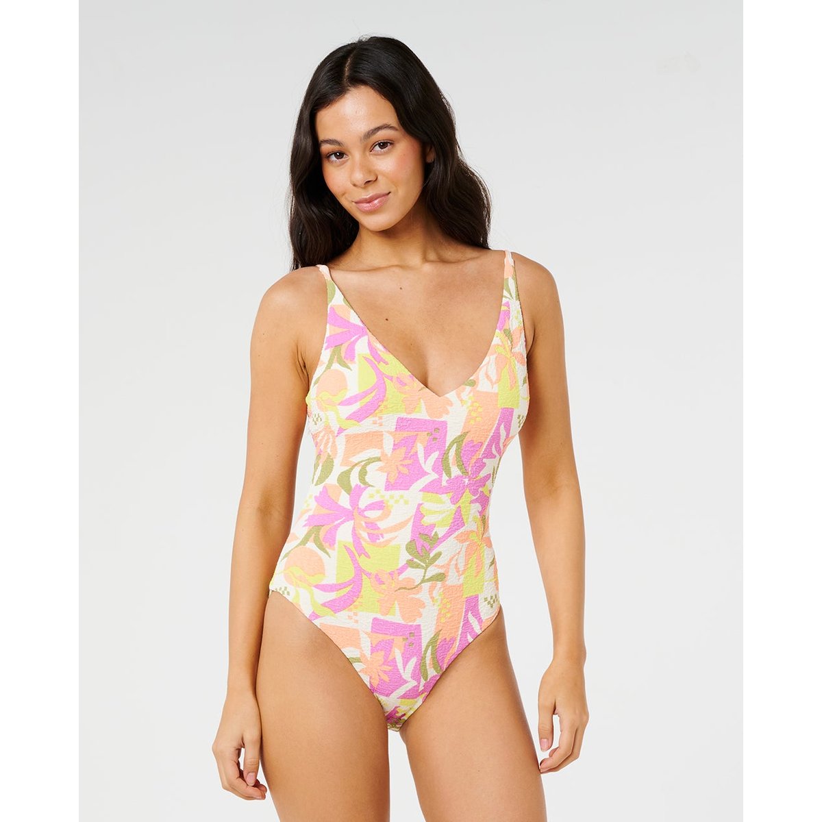 Maillot une pièce couverture complète Topanga Geo multicolore, RIP CURL