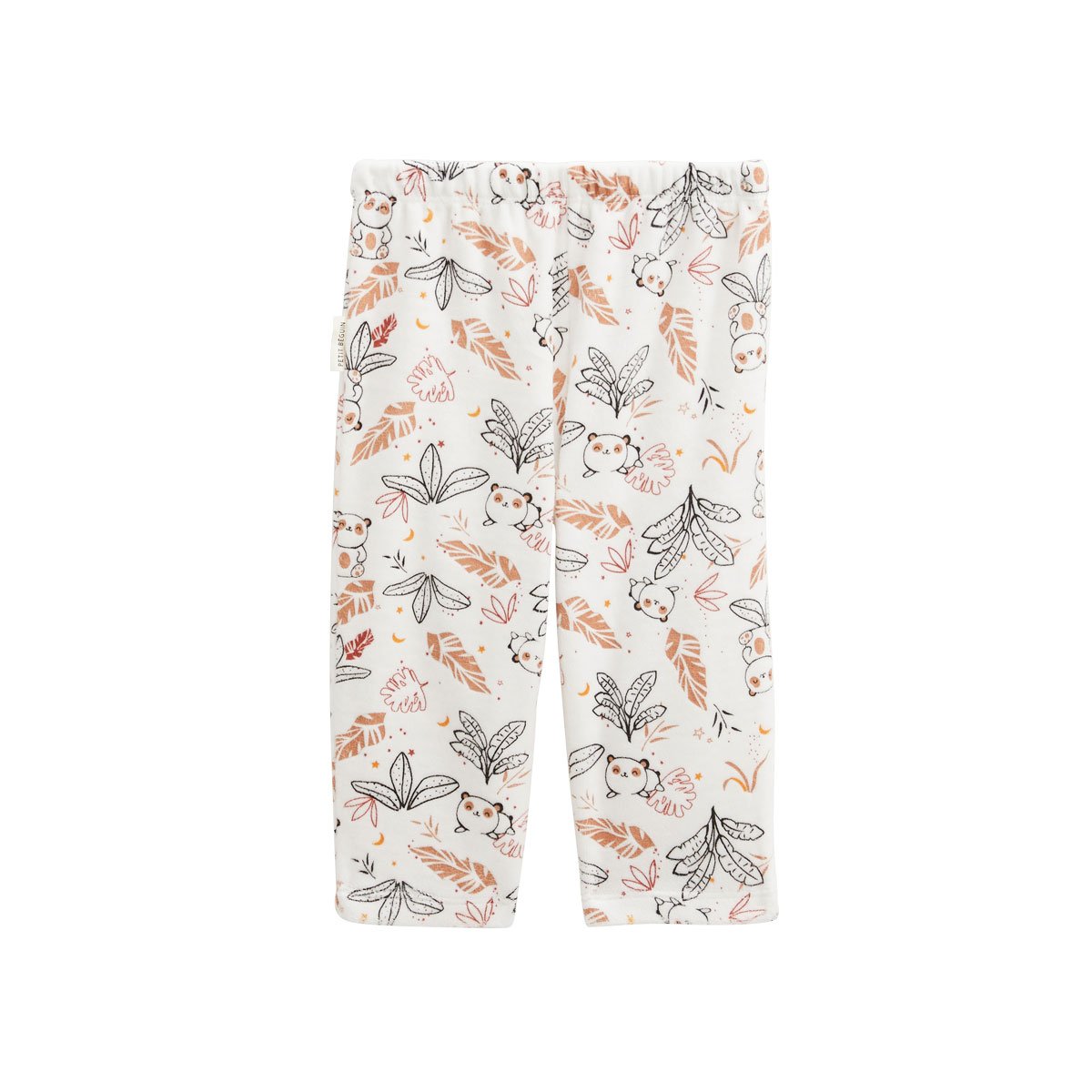 Pyjama enfant 2 pièces en velours Maloueg marron, PETIT BEGUIN