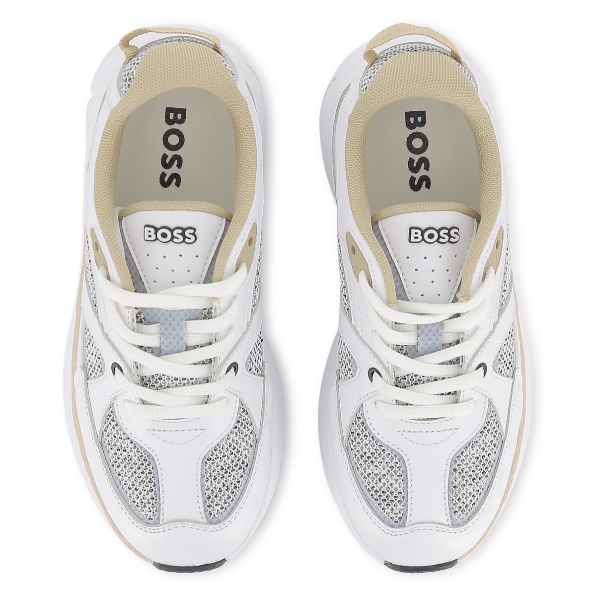 Basket à lacets blanc, BOSS KIDSWEAR