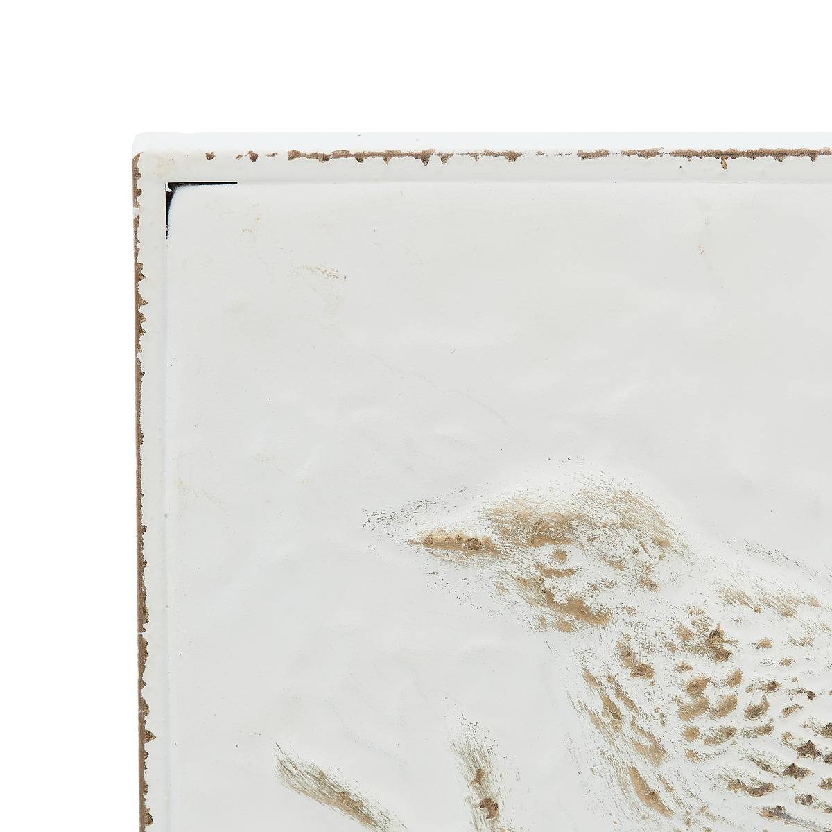Décoration murale oiseau en métal peint VARO modèle b, ATMOSPHERA