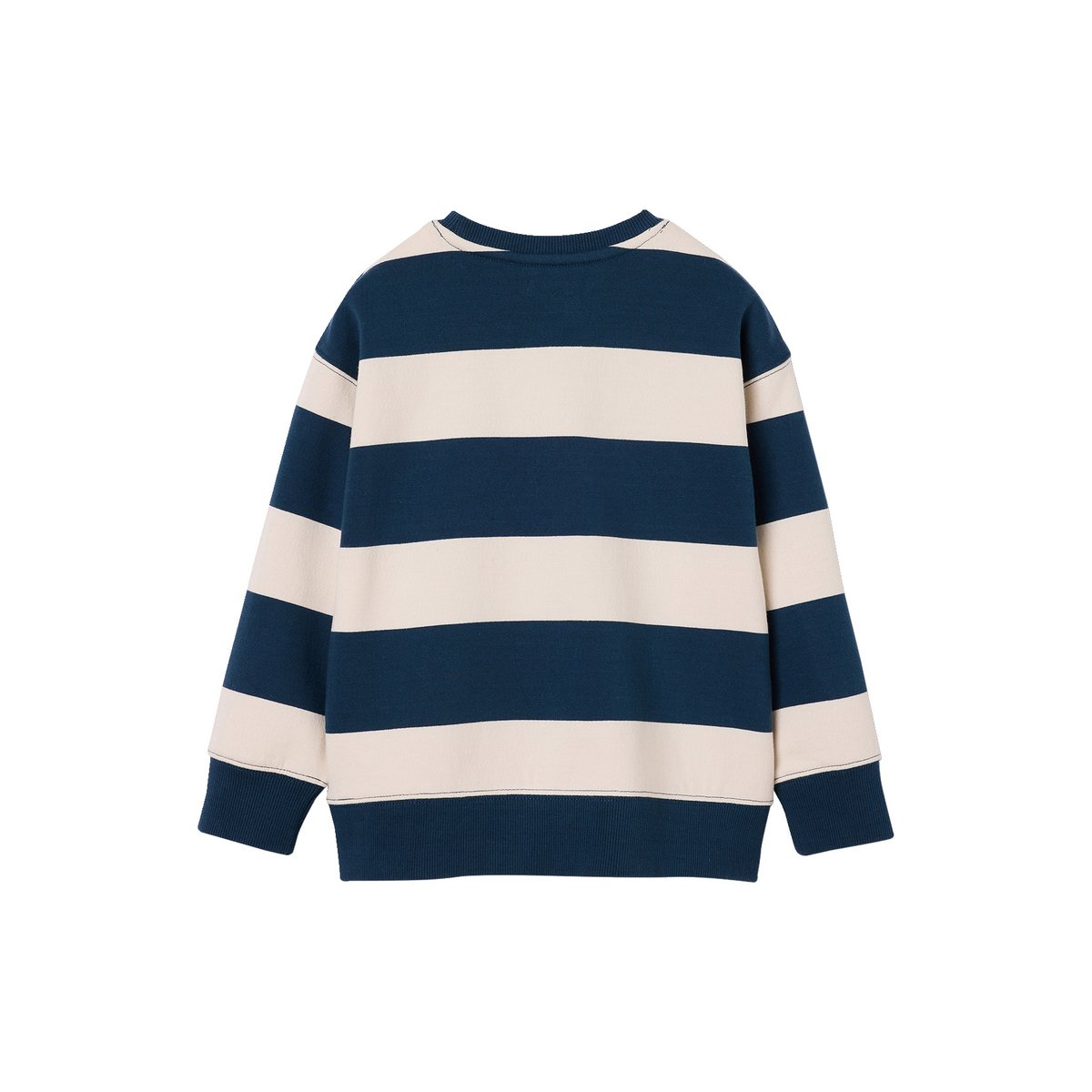 Sweat col rond marine, VERTBAUDET