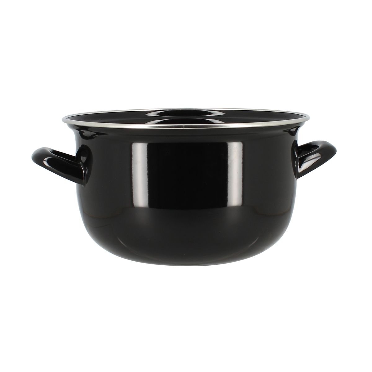 Friteuse 20 cm en acier émaillé noir, MENASTYL