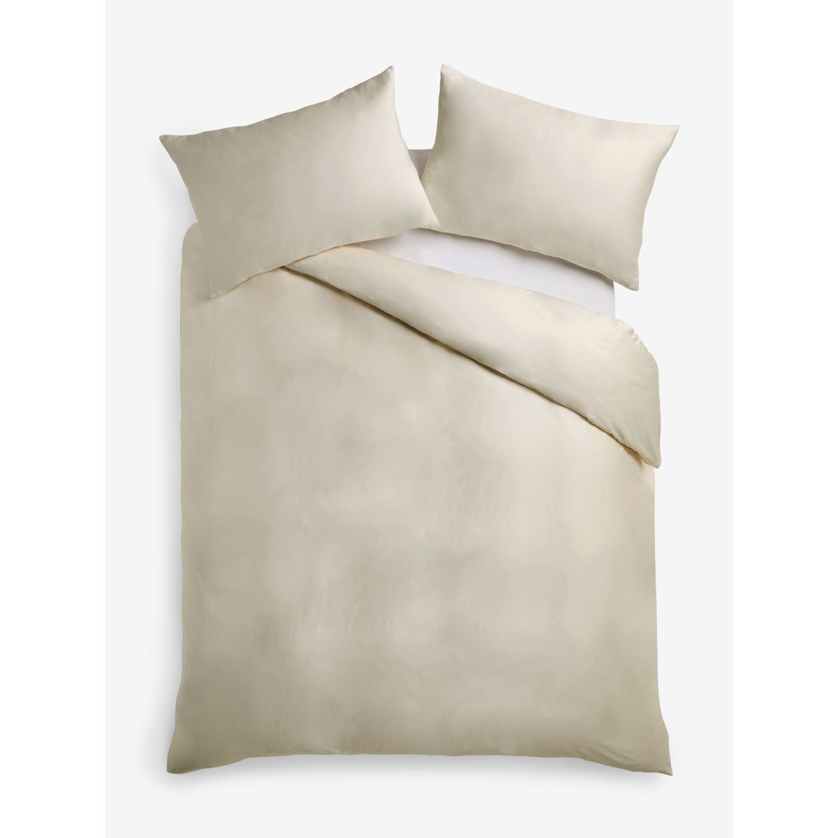 Parure housse de couette satin égyptien ivoire, NEXT