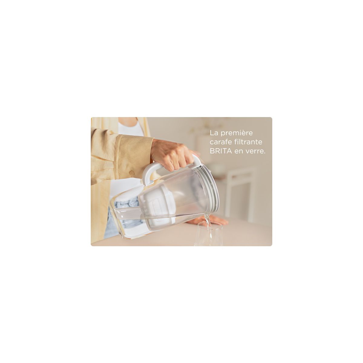 Carafe filtrante en verre Model One transparent, BRITA