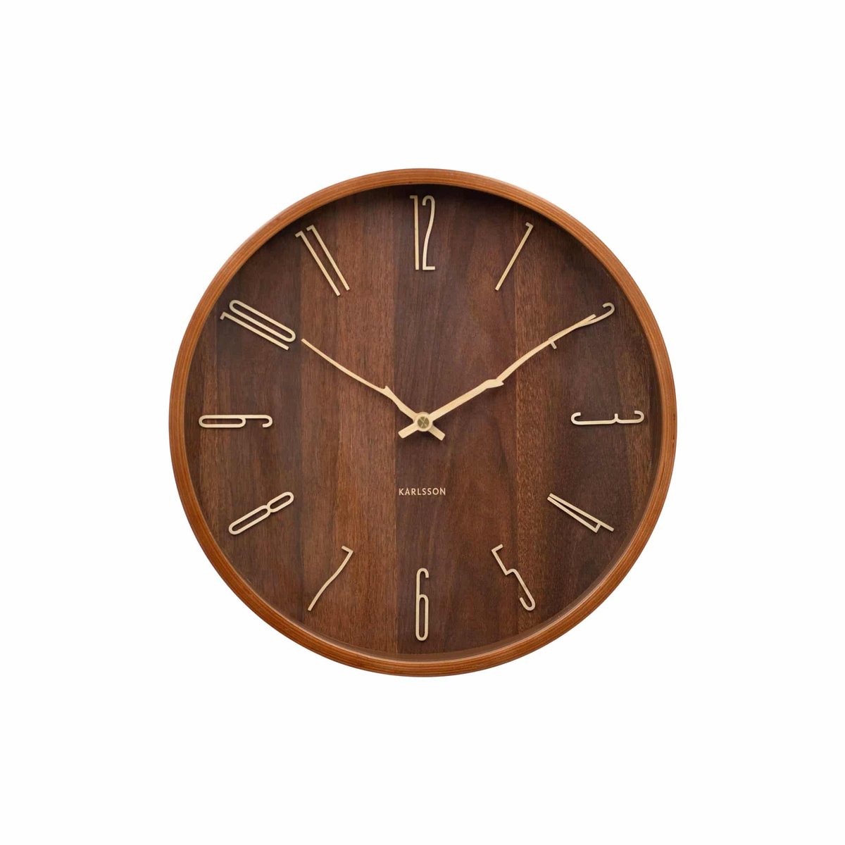 Horloge Murale Bois RAMA bois foncé, KARLSSON