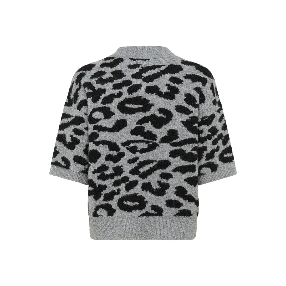 Pullover tricoté imprimé lgm/black leopard, KAFFE