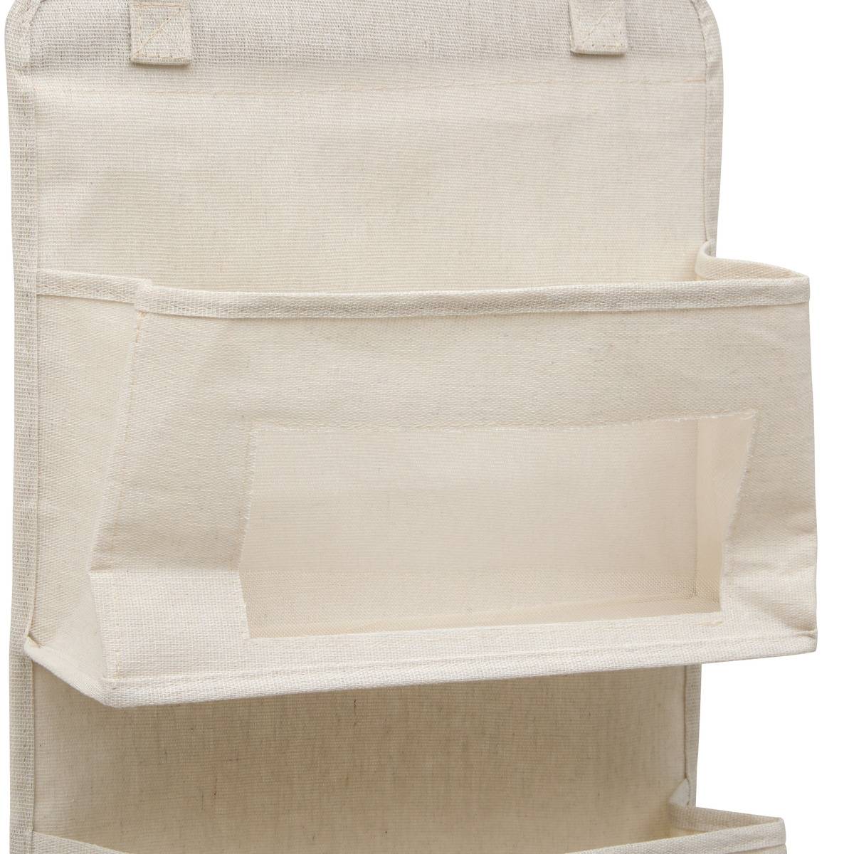 Rangement porte rectangulaire en tissu DRESSY PLUS beige, 5FIVE SIMPLY SMART