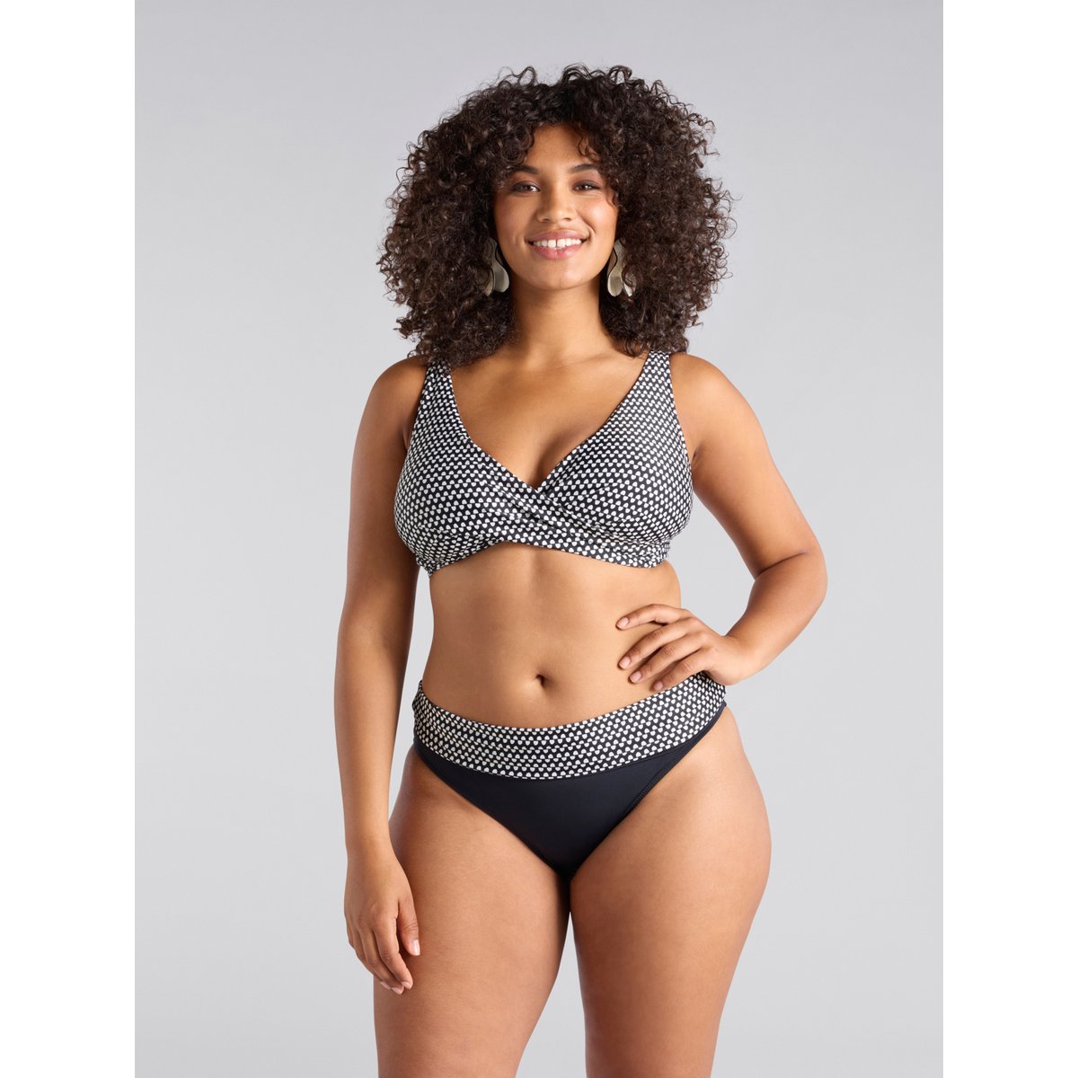 Bikini imprimé tribal noir, FIORELLA RUBINO