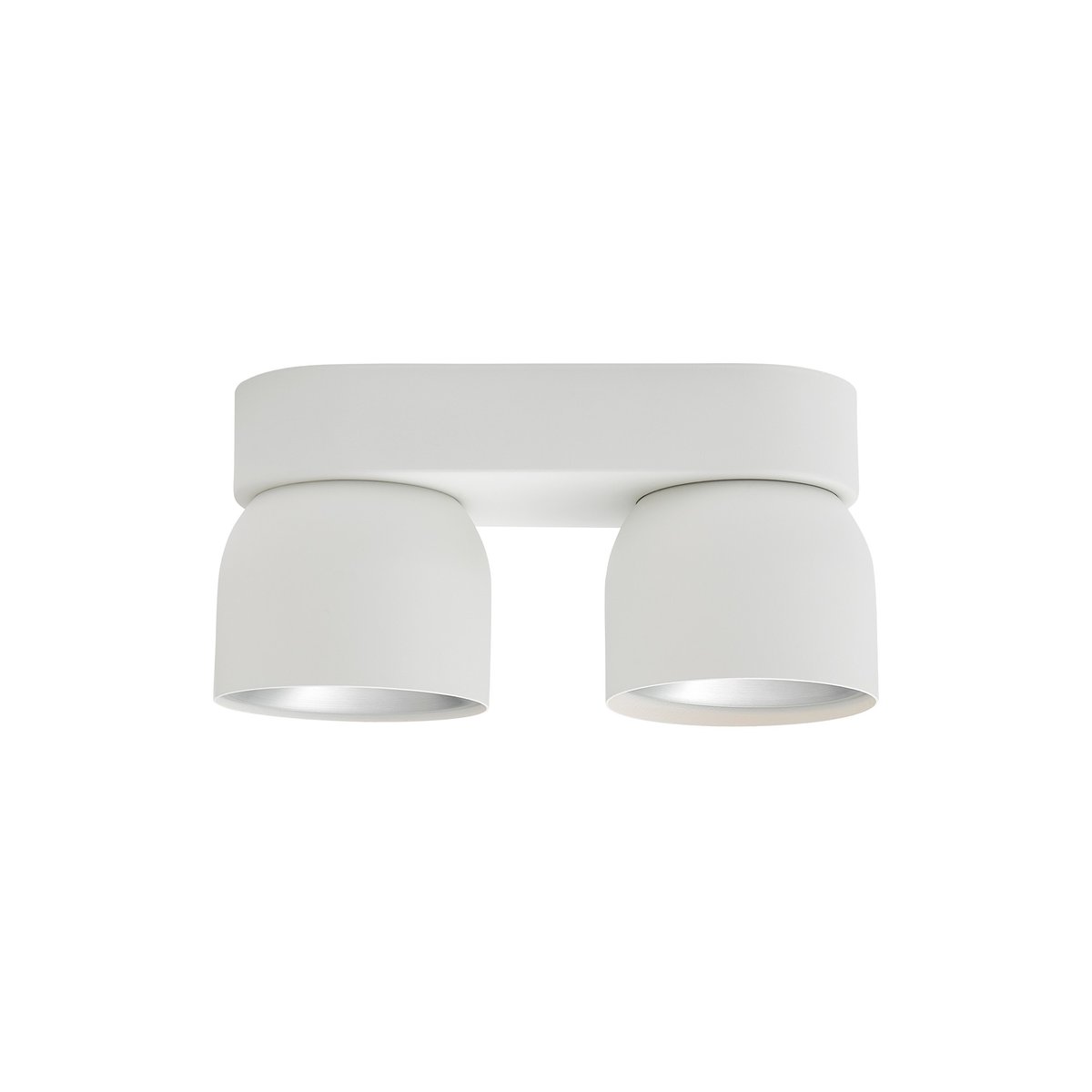 Plafonnier 2-spots éclairage directionnel en métal, PITCHER blanc, NORDLUX