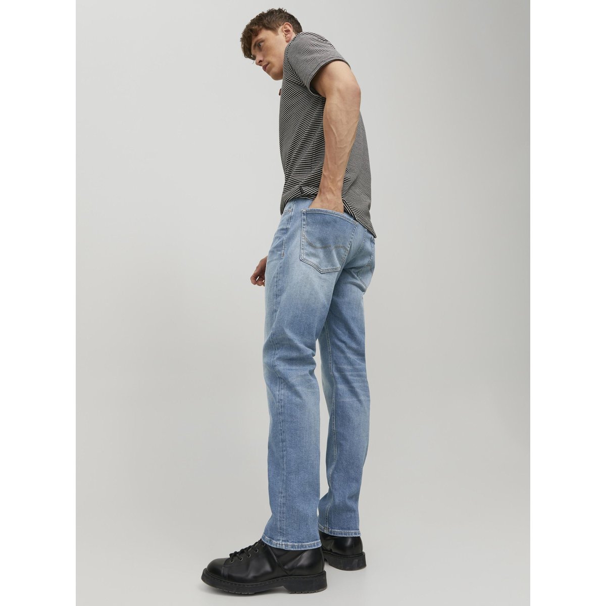 Jean Coupe Tapered blue denim, JACK & JONES