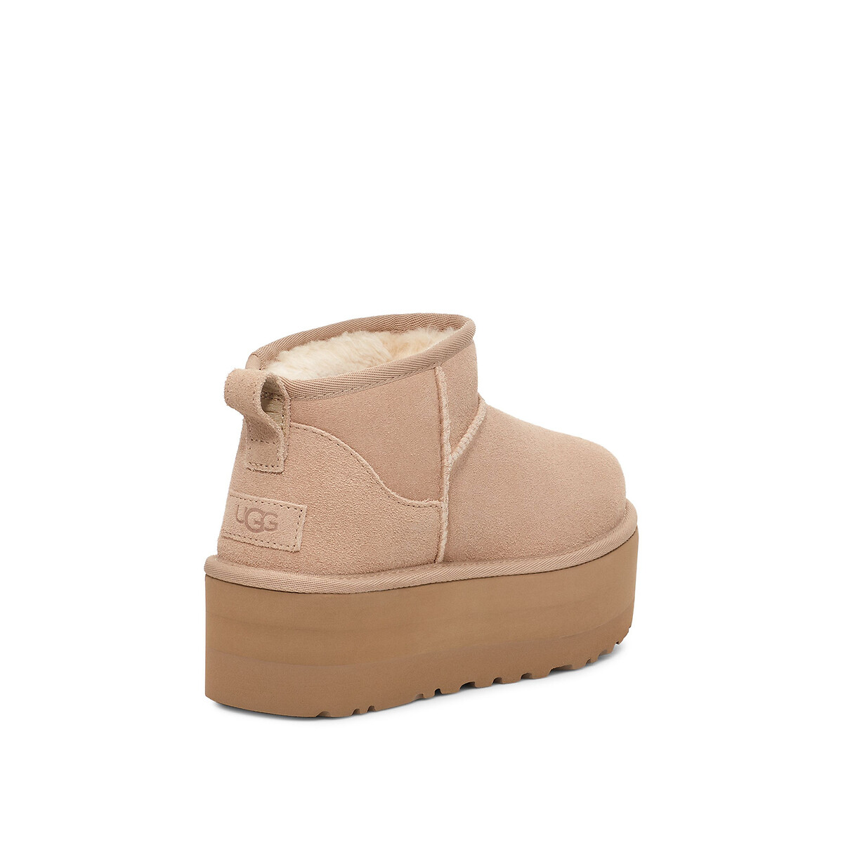 Bottines fourrées Classic Mini Platforme beige, UGG